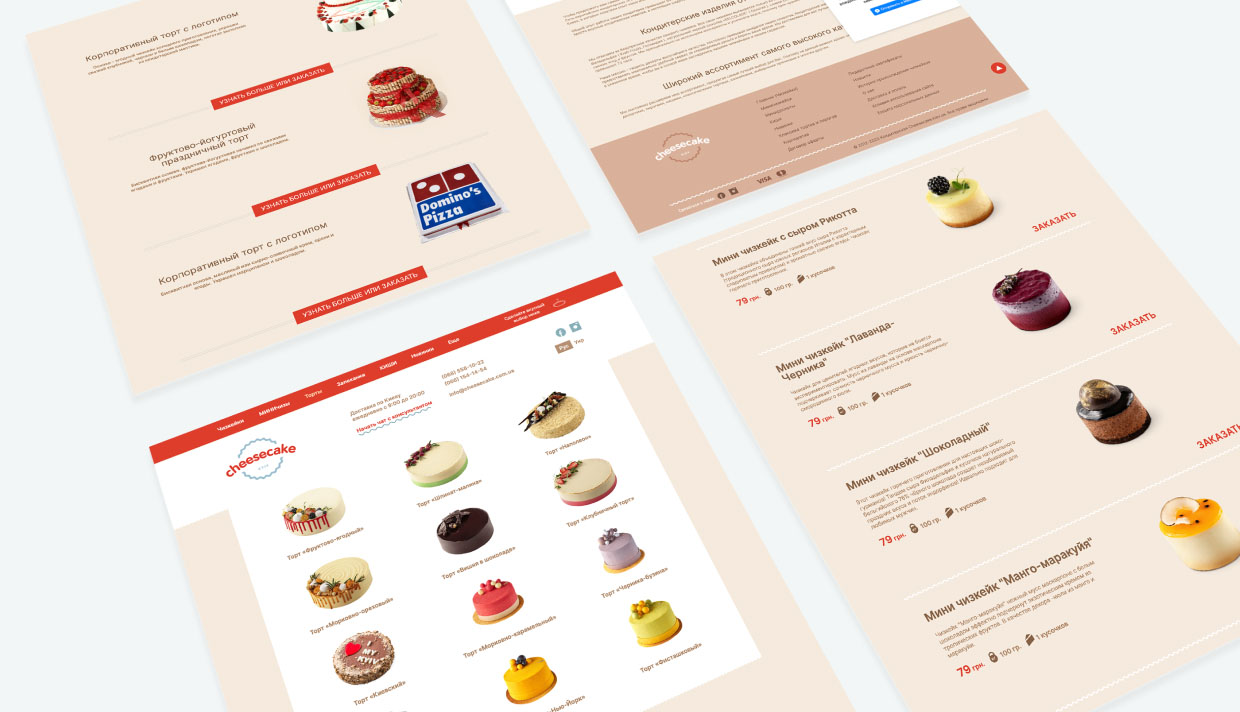 Redesign av webbutiken Cheesecakes - photo №6